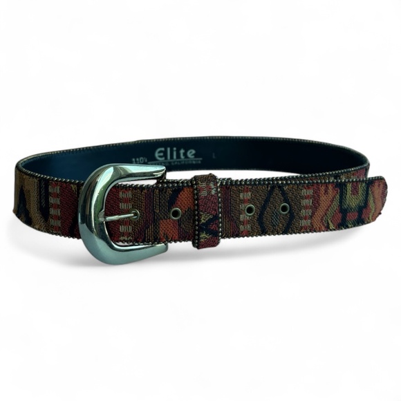 Elite Fresno California Southwestern Woven Belt – Vintage 80s/90s – Size L main image 6